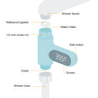Monitor De Temperatura De Agua Para Bañera Y Ducha LED Digital Medidor De Temperatura Para Baño Y Hogar Material No Específico - details 9