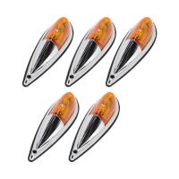 5 unids CAB marcador luz impermeable ámbar lágrima CAB superior Correr luz universal para camiones furgonetas RV 12V - details 0