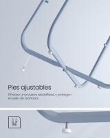 Mesa Auxiliar Redonda con Cesta de Tela - Espaciosa Mesa Lateral para Salón, Dormitorio o Mesita de Noche, Estilo Moderno, Disponible en Varios Colores - details 5
