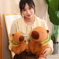 Muñeco De Peluche Capibara 23CM Juguete Suave Almohada Colgante Para Cumpleaños Regalo Para Niños Y Adultos Unisex - details 2
