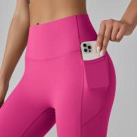Leggings Para Mujer Con Bolsillos Pantalones De Yoga Para Gimnasio Deporte Fitness De Cintura Alta Control De Abdomen Para Correr Entrenamiento - details 33