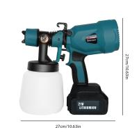 PISTOLA DE PULVERIZACIÓN eléctrica inalámbrica de 1000ML, pulverizador de pintura portátil para el hogar, aerógrafo con revestimiento de acero para muebles de automóvil para batería  de 18V - details 3