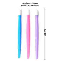 10pcs Herramienta De Eliminación De Piel Muerta Para Uñas Con Punta De Goma Para Manicura Arte De Uñas Color Aleatorio - details 5