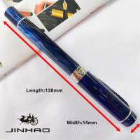 JINHAO 100 Pluma De Caligrafía De Acrílico Plateado Con Clip De Flecha Pluma De Tinta De Acero Inoxidable Para Escritura - details 1