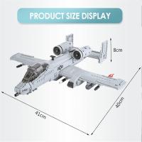 Bloques De Construcción De Avión A10 Warthog WW2 961PCS Kit De Modelos De Aviación Para Jóvenes Y Adultos Juguetes Educativos - details 7