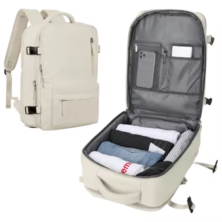 Mochila Viaje Cabina Avion para Vueling, EasyJet, Ryanair 45x32x18 , Mochila Cabina 45x32x18 Maletas De Viaje Cabina Mochilas 45x32x18 Mochila De Viaje Cabina aproximamente de 35L con Orificio De Carga Y Bolsillo Antirrobo.Mochila camping (1688 5188 001) - 1