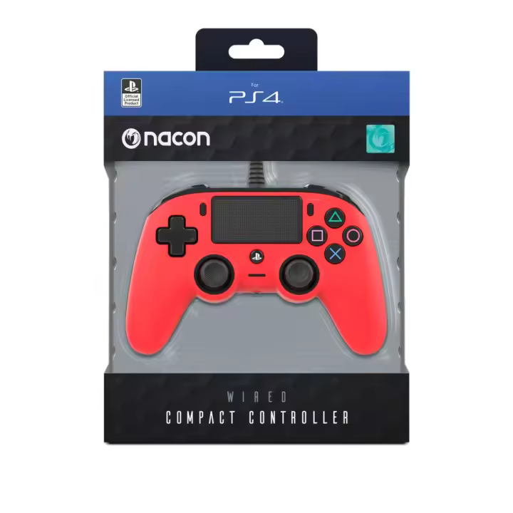 MANDO CON LICENCIA OFICIAL PLAYSTATION CON CABLE NACON COMPACT PARA PS4 ELIGE TU COLOR GARANTÍA EUROPEA - 1