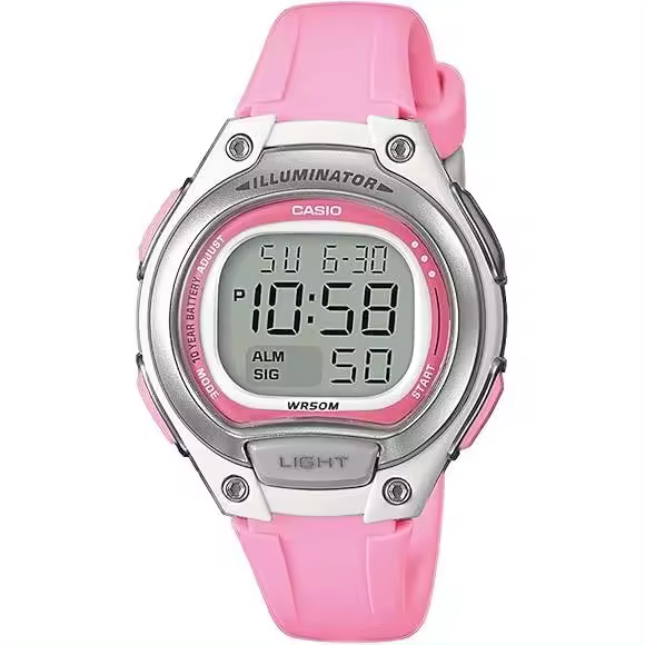 Reloj digital CASIO LW-203-4A mujer sport Luz led 10 años batería - 1