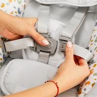 Kinderkraft Hamaca LUMI 2, Columpio eléctrico para bebés, Desde el nacimiento hasta los 9 meses, Altura regulable, 5 modos de columpio, 12 melodías, Arco - details 2