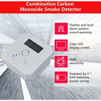 BIT Detectores de gas Detectores combinados de monóxido de carbono Detectores de monóxido de carbono alimentados por pilas con pantalla LED Flash Alarmas acústicas Modo de aviso acústico - Blanco - details 4