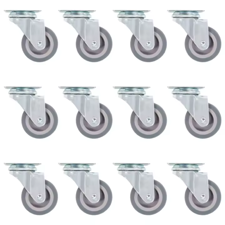 vidaXL Ruedas giratorias 12 unidades 50 mm - 1