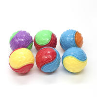 Juguete Interactivo Para Perros Bola De Goma Resistente Mordedor Squeaky Bola De Alta Rebound Para Jugar Con Perros Tamaño Para Pupusas - details 2