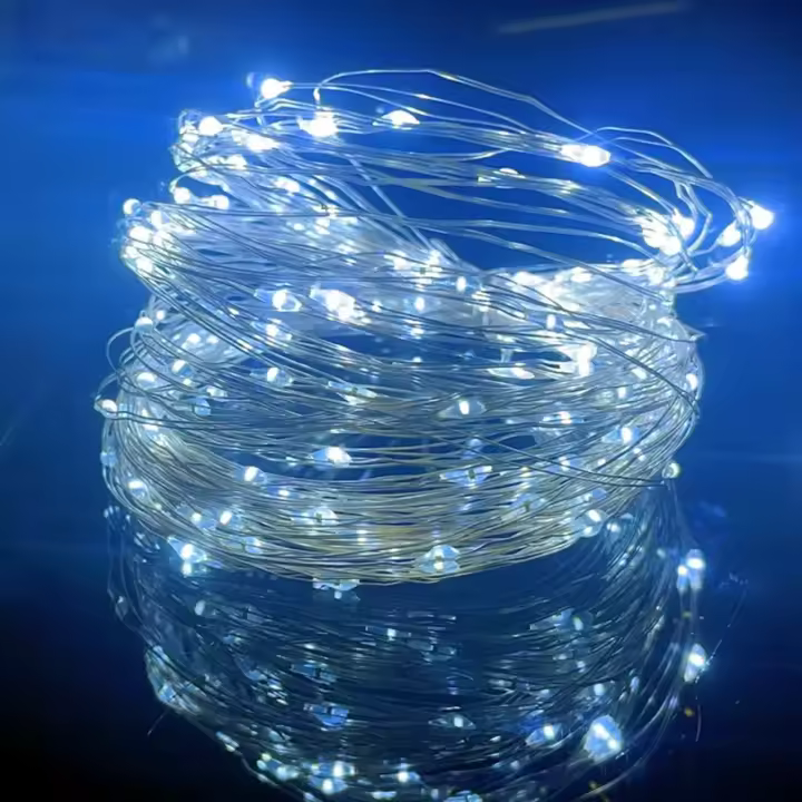 Luces LED USB Impermeables Para Navidad Y Fiestas 10M 20M Con Hilo De Cobre Cadena De Luces De Navidad Para Decoración De Bodas Y Cumpleaños - 1
