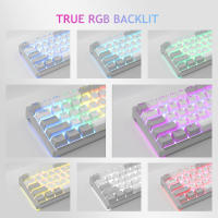 Teclado Mecánico De Juegos Mini AULA F3261 RGB Efecto USB Con Switches Rojos 61 Teclas Cable Separado Desmontable Para Mac Windows - details 6