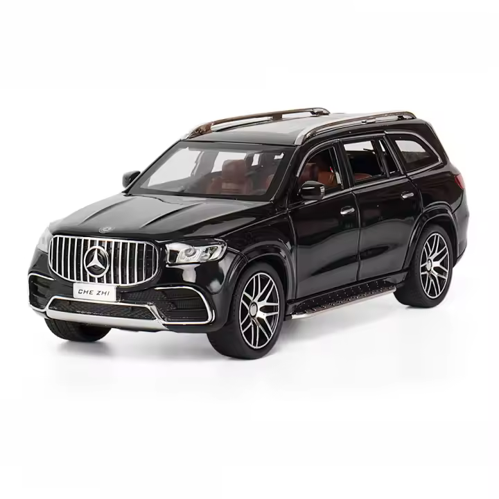 Coche De Juguete GLS 63 AMG a Escala 1/24 Metal Con Luces Y Sonido Puertas Abiertas Regalo De Cumpleaños Vehículos Off-road Para Niños - 1