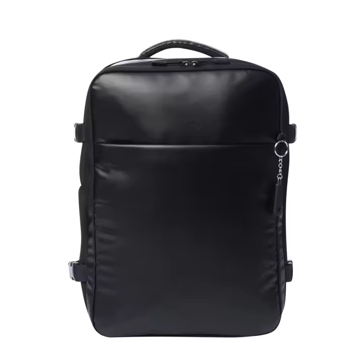 Mochila para Ordenador Portátil 16 Pulgadas, Modelo Grow, Mochila Expandible, Bolsillo Secreto, Bolsillos Botella, Bolsillo Interno para Cables, Portallaves, Pasador para Ruedas, Color Negro - Totto España - 1