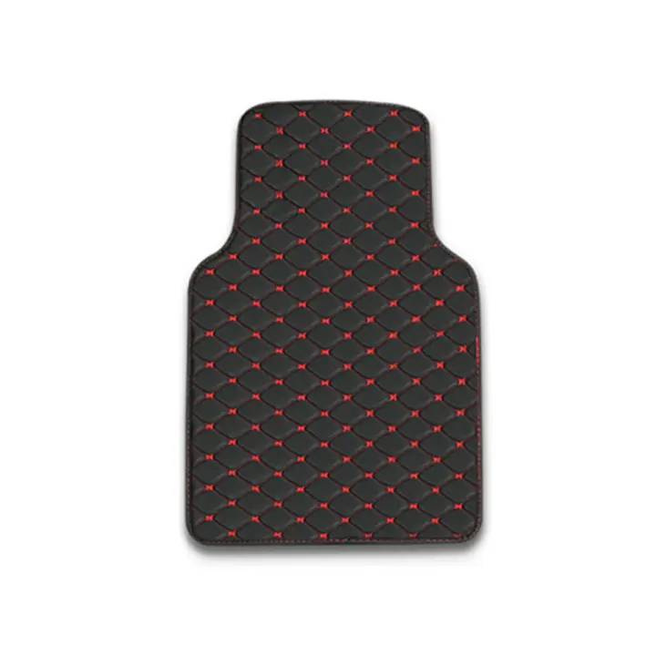 Alfombrillas De Piso Para Coche Universales En Cuero Artificial Adecuadas Para 98% De Modelos De Automóviles Accesorios Interiores Impermeables Y Decorativos - 1