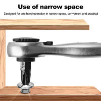 Juego De Destornilladores Portátil Mini Con Llave De Ratchete Multifuncional Ajustable Con Bits De 1/4 Unidad Herramienta Con Mango - details 0