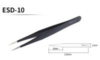 Set De 6 Pinzas De Precisión ESD Antiestática Acero Inoxidable Herramientas De Reparación Para Electrónica Y Artesanía - details 5