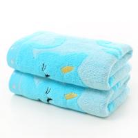 Toalla De Bano Suave Para Niños Con Patrón De Gato 25x50cm Tejida En Lana De Oveja Toalla De Baño Para Bebés Y Niños - details 4