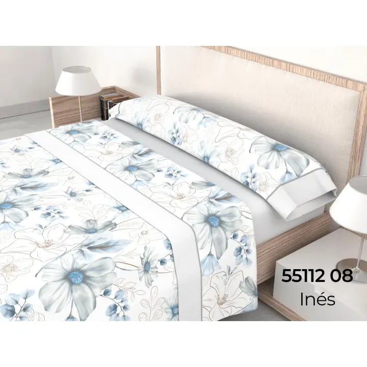 Juego de sábanas de la firma Roomers, 50% algodón 50% poliéster Juego de sábanas compuesto de bajera ajustable, encimera y funda de almohada. - 1