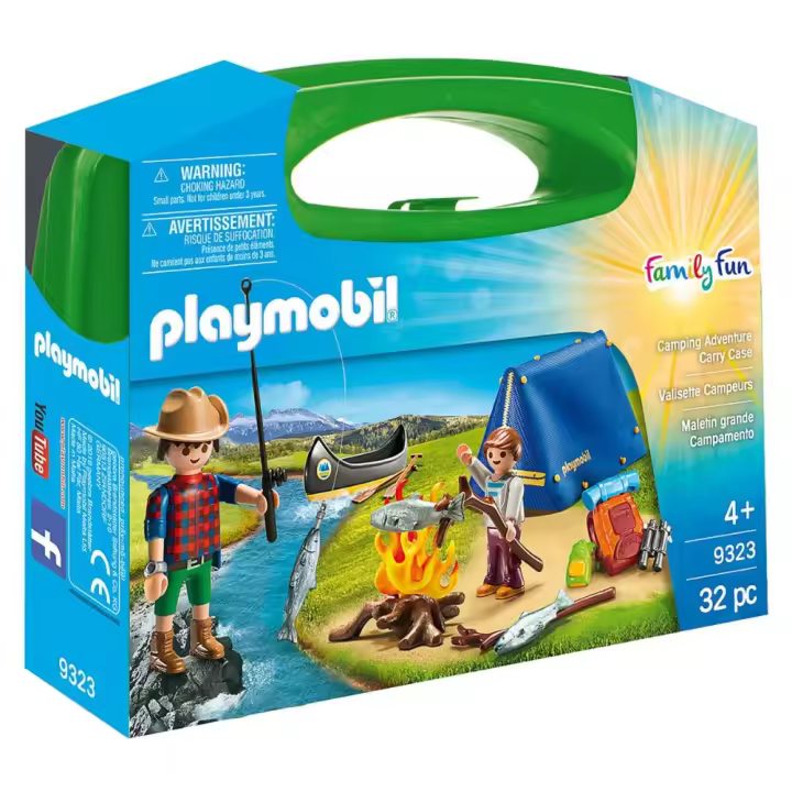 PLAYMOBIL FAMILY FUN - MALETÍN GRANDE CAMPING, 9323, TIENDA CON LICENCIA OFICIAL - 1