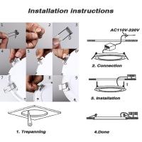 Spot LED Reducible Led Downlight 3W 4W 6W 9W 12W 15W 25W Cuadrado Luz De Techo Interior Recargada AC110V/220V Instalación Requedada - details 6