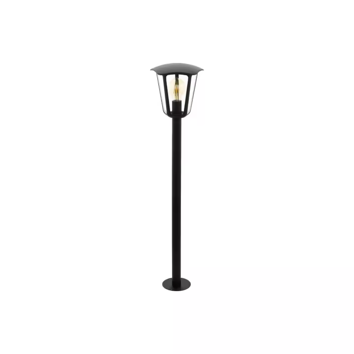 Eglo Baliza farola mini aluminio negro 100 cm IP44 - Monreal - 1