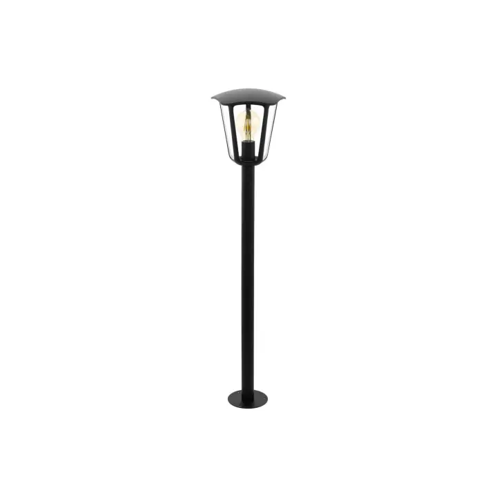 Eglo Baliza farola mini aluminio negro 100 cm IP44 - Monreal - 1