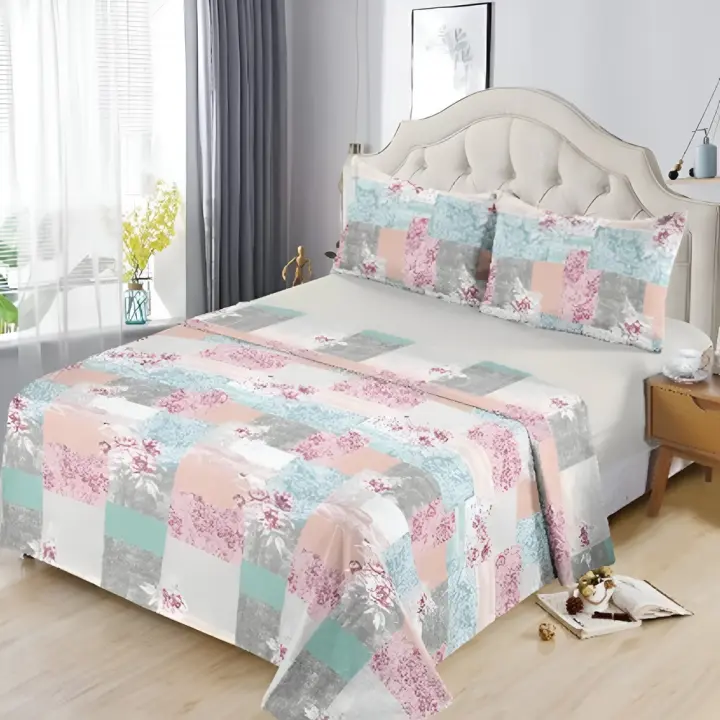PLUSHOME Juego de Sábanas de Microfibra Suave Hasta 5 Piezas - Cama 90 - 1