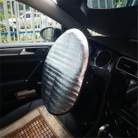Cubierta De Rueda Del Volante De Coche 45x50cm Protección Solar De Doble Gruesura Anti-UV Y Anti-Calefacción Cobertor Parasol De Calidad Superior Plateado - details 3