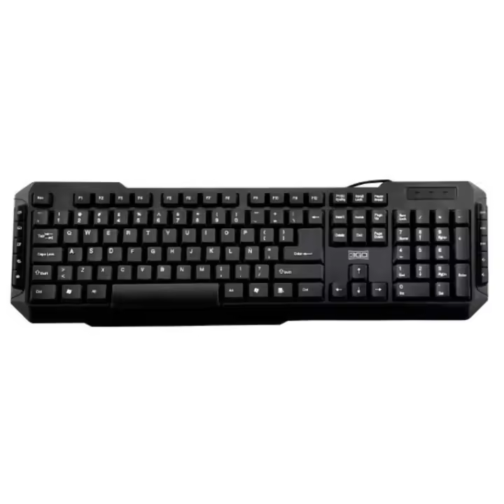 3Go TECLADO MULTIMEDIA DRILE NEGRO PS2 105 Teclas - Diseño Moderno - 1