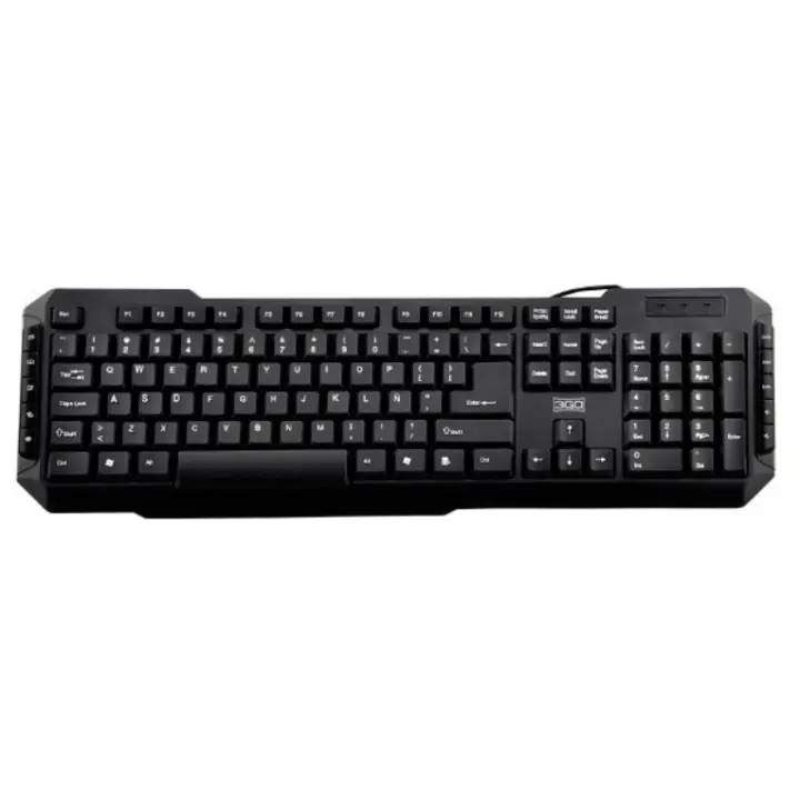 3Go TECLADO MULTIMEDIA DRILE NEGRO PS2 105 Teclas - Diseño Moderno - 1