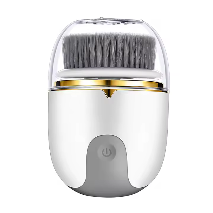DAM. Limpiador facial eléctrico con tres cabezales y frecuencia dual según tipo para conseguir una piel suave y sedosa. 9x5x13cm. - 1