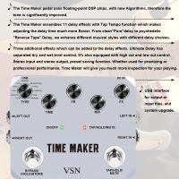 Pedal De Efectos Para Guitarra Zikzic Con 11 Tipos De Delay Hasta 600ms Entrada Y Salida Estéreo USB Dispositivo De Audio - details 0