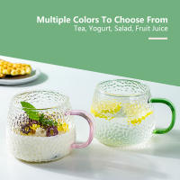Taza De Café Con Patrón De Martillo 400ml Vidrio Resistente Al Calor Con Asa Para Bebidas Como Jugo Y Té Uso Doméstico Y Fiesta - details 2