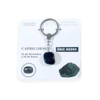 Mind Souls Zodíaco CAPRICORNIO - Colgante, Pulsera o Llavero piedra Ónix Negro - details 2