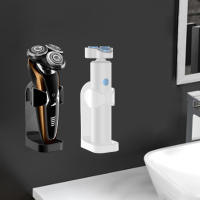 Soporte De Almacenamiento Para Cepillo De Dientes Eléctrico Y Afeitadora En El Baño Para Hombres Adhesivo Auto Adhesivo Con Gancho Hermoso Equipamiento De Belleza - details 1