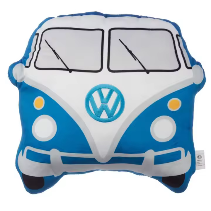 Cojín azul con forma Puckator Caravana Volkswagen VW T1 Camper - 1