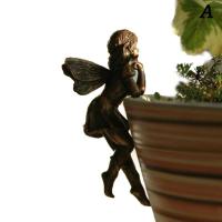 Decoración De Resina Para Jardín Fae Girl Colgante De Taza Combinación De Flor Borde De Canasta Ornamento Para Maceta - details 10