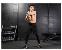 Pantalones De Compresión Para Hombre Tights Leggings Para Correr Gimnasio Deportes Fitness Secado Rápido Pantalones De Ejercicio Color Negro Ropa Deportiva - details 7