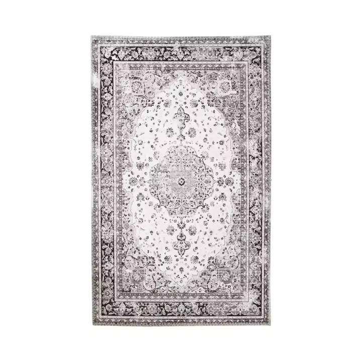 Alfombra Rectangular Habana, Poliestirino Chenilla, Gris, 230x160x1 cm - 1