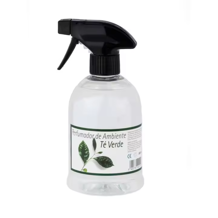 Ambientador concentrado perfumador aroma Te Verde. Botella pulverizadora 500 ml - 1