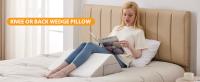 Almohada De Memoria Para Las Rodillas 1pc Colchón De Triángulo Para Levantar Las Piernas Y Dormir En La Espalda Material De Espuma De Memoria Lavable - details 0