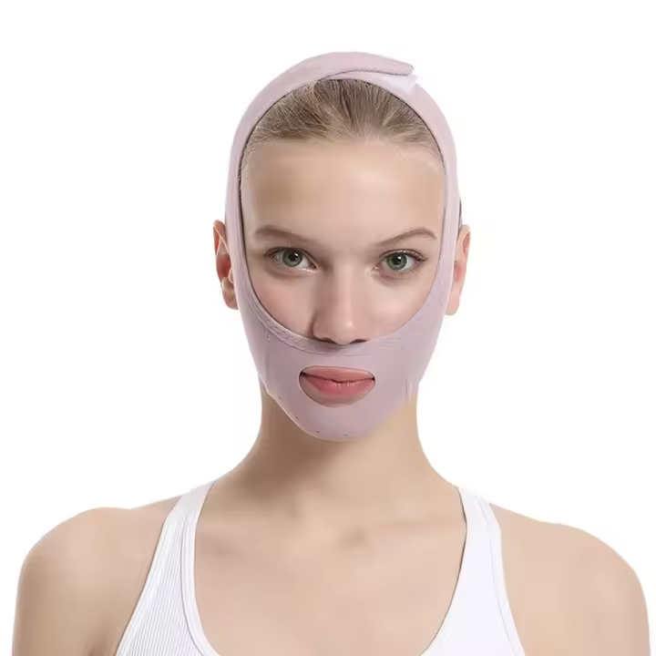 CNK Mascarilla Reutilizable Para Ejercicio De La Mandíbula V-Shaped Para Mujer Mascarilla De Levantamiento De Mentón Y Adelgazamiento Del Rostro Para Dormir - 1