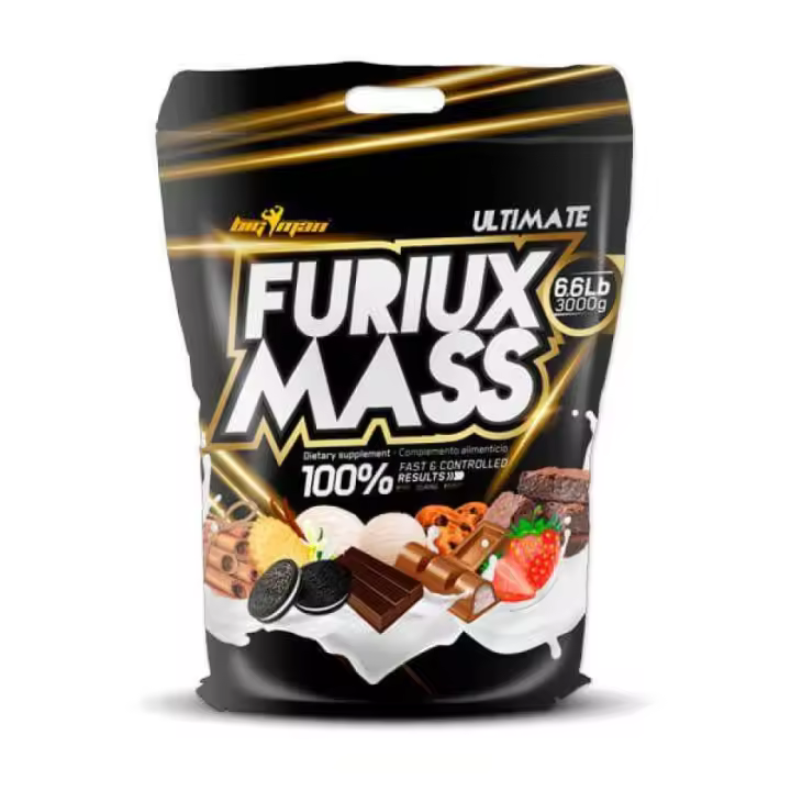 Mass gainer / Ganador de masa muscular - Furiux Mass 3 Kg de la marca Bigman, suplemento para aumentar la masa muscular - 1