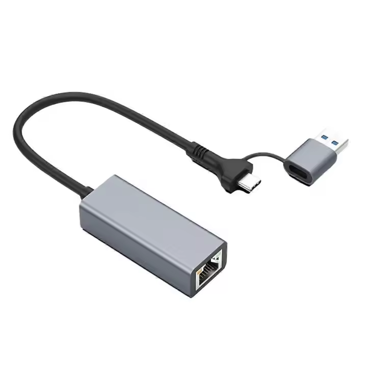 Adaptador Ethernet Gigabit de 1000 M USB 3.0 tipo C a RJ45 sin controlador, Gigabit Ethernet para juegos de 1000 Mbps H - 1