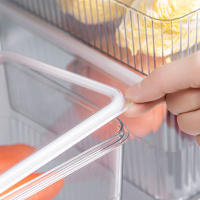 Organizador De Nevera Transparente Contenedores De Almacenamiento Para Alimentos Cestas De Frutas Y Verduras Organizador De Cocina - details 8