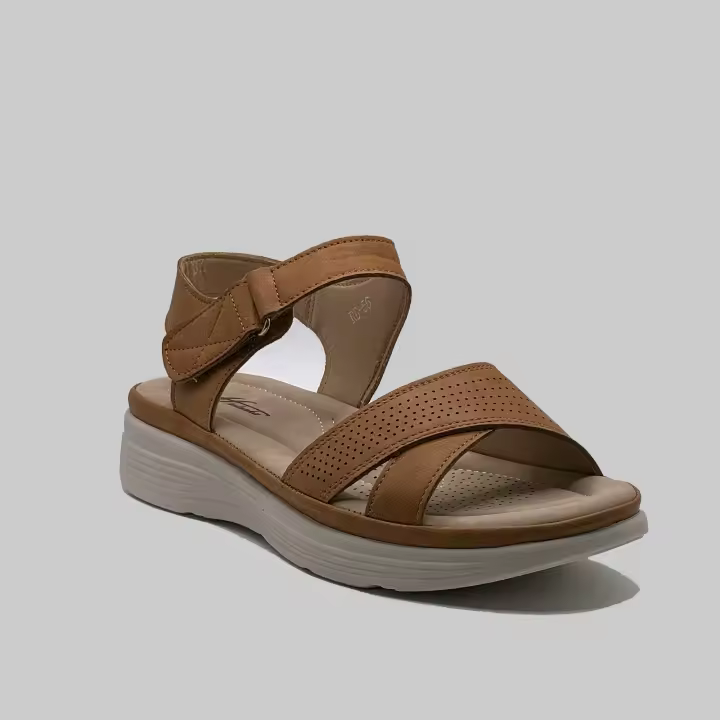 JZ Hermanos Sandalias con cierre de velcro versátiles para mujer - 1