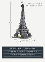 Bloques De Construcción De Torre Eiffel Para Modelos De Arquitectura Del Mundo Juguetes Educativos Para Niños Y Adultos Coleccionables Regalo Para Hombres Y Mujeres - details 2